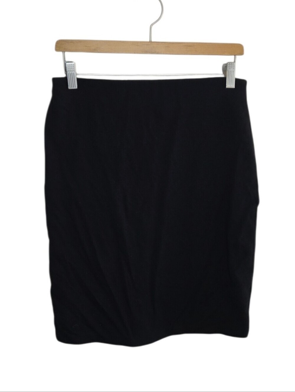 Philosophy Black Pencil Skirt Gold Zipper Size 6 Office Work Classic